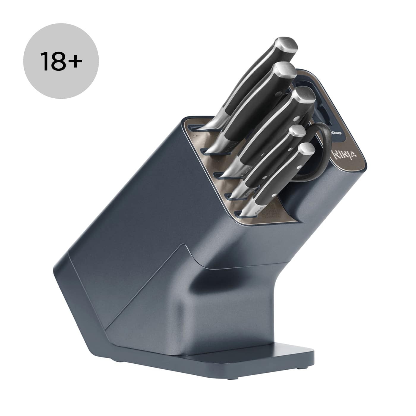 Ninja Foodi StaySharp Knife Block Integrated Sharpener 6-Piece Set Cyber Space K32006UKCYD Refurbished product photo